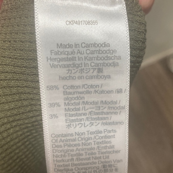 Madewell Olive Long Sleeve Henley Tee size small - Picture 5 of 5